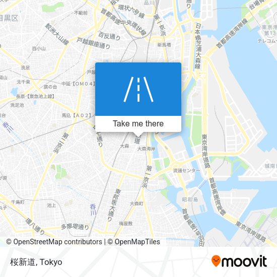 桜新道 map
