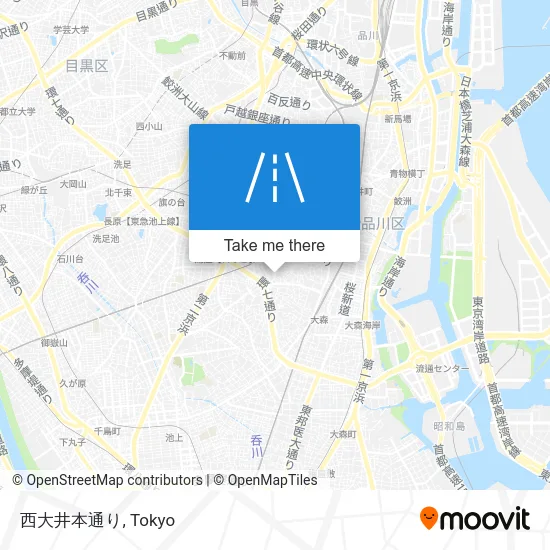 西大井本通り map