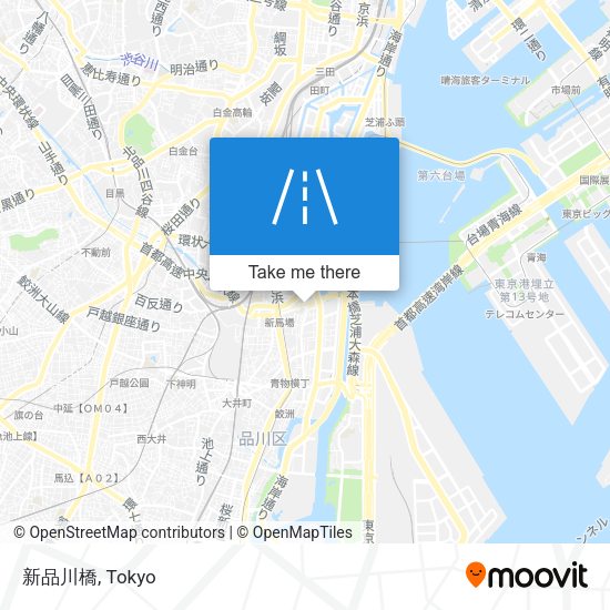 新品川橋 map