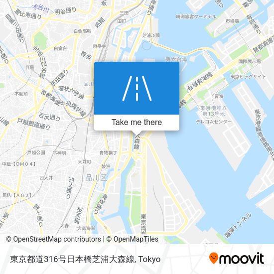 東京都道316号日本橋芝浦大森線 map