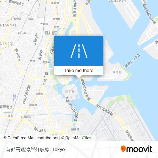 首都高速湾岸分岐線 map