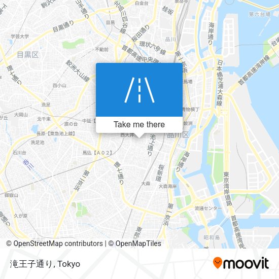 滝王子通り map