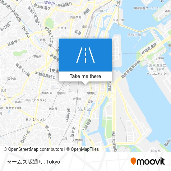 ゼームス坂通り map