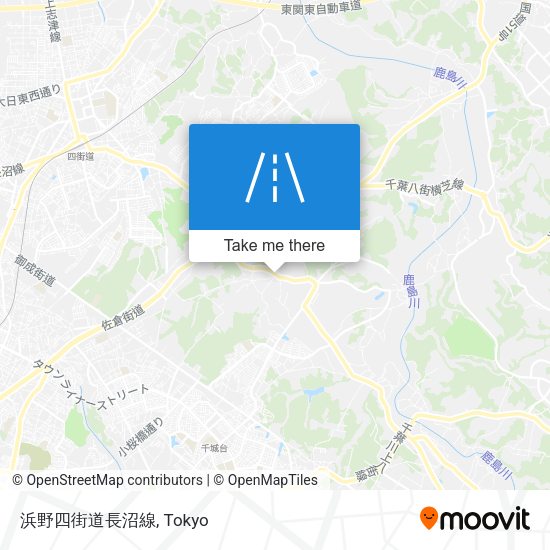 浜野四街道長沼線 map