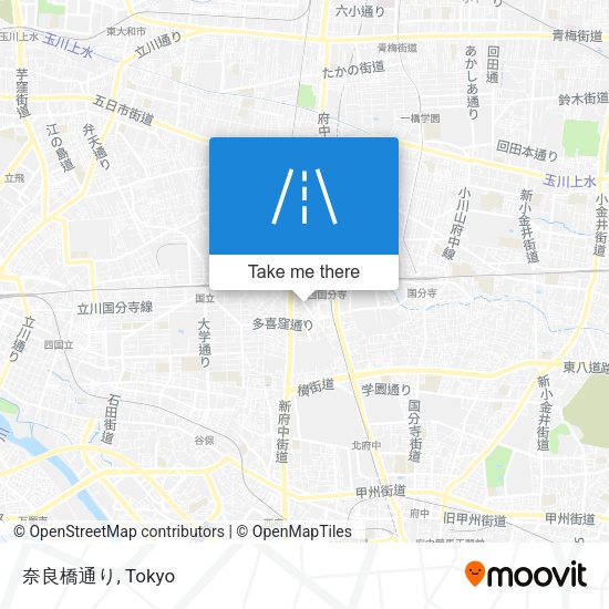 奈良橋通り map