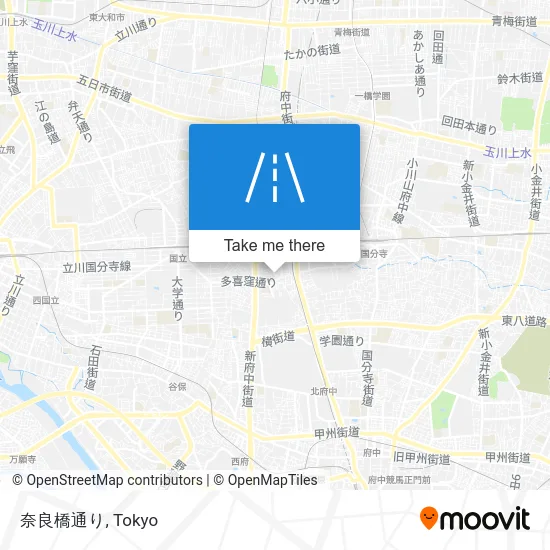 奈良橋通り map