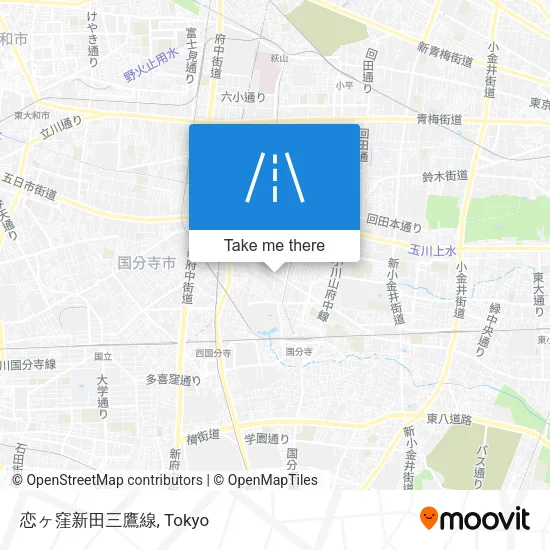 恋ヶ窪新田三鷹線 map