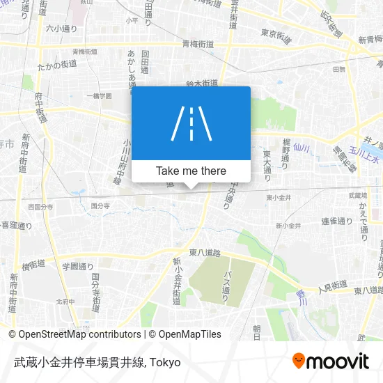 武蔵小金井停車場貫井線 map
