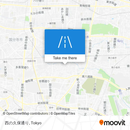 西の久保通り map