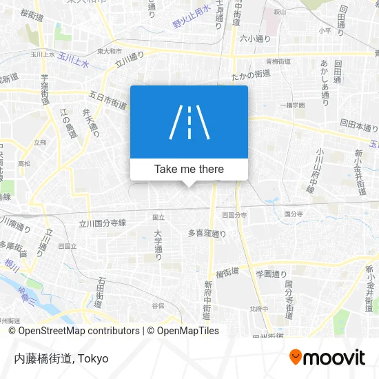 内藤橋街道 map