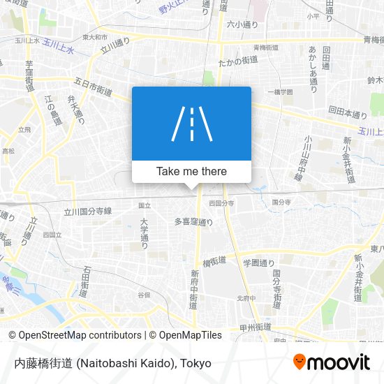 内藤橋街道 (Naitobashi Kaido) map