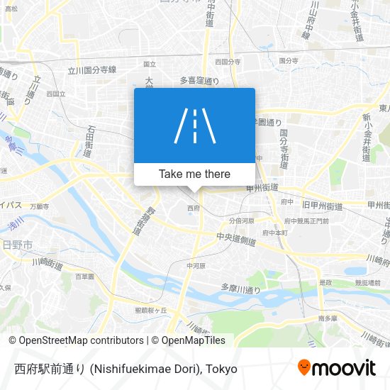 西府駅前通り (Nishifuekimae Dori) map