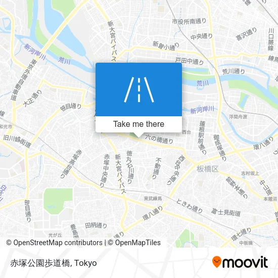 赤塚公園歩道橋 map
