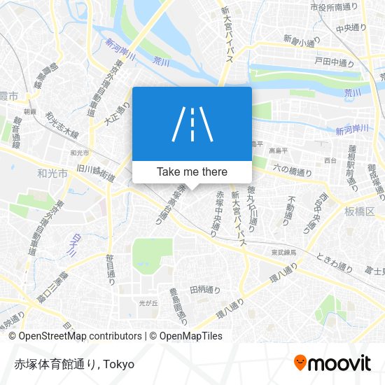 赤塚体育館通り map
