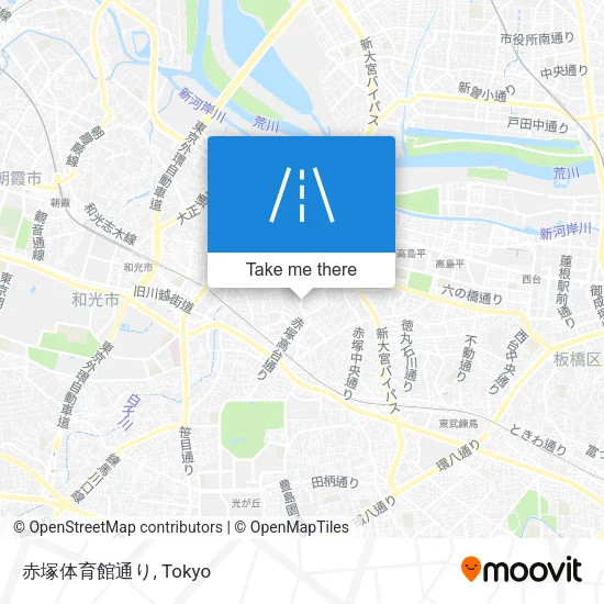 赤塚体育館通り map