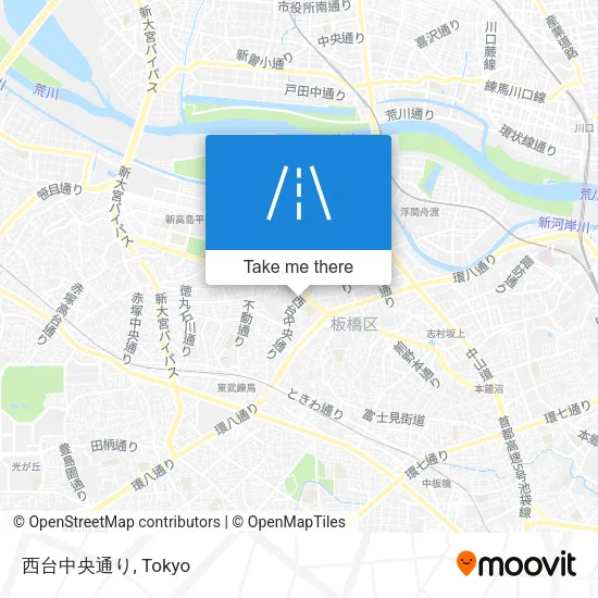 西台中央通り map