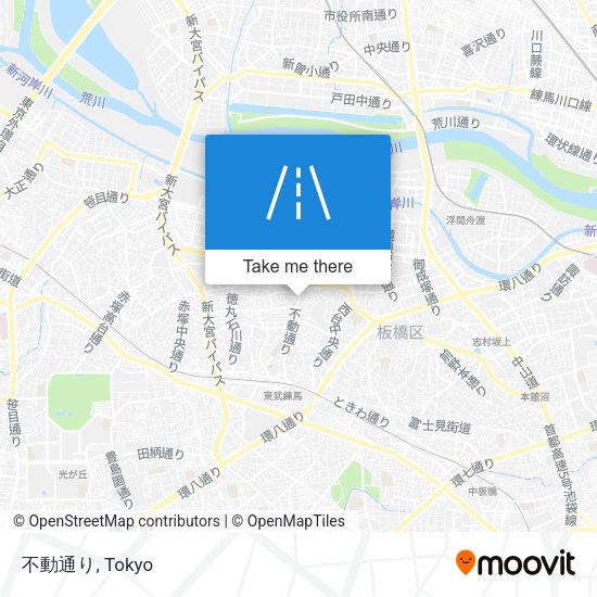 不動通り map