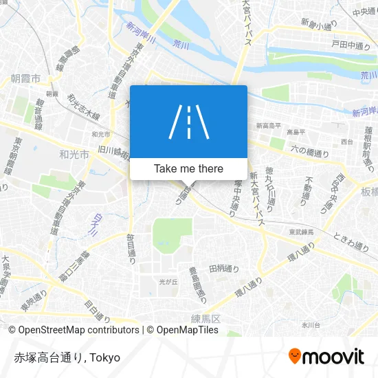 赤塚高台通り map