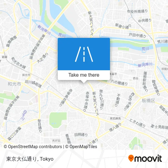 東京大仏通り map