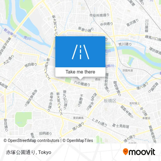 赤塚公園通り map