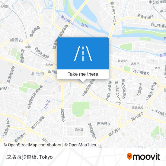 成増西歩道橋 map