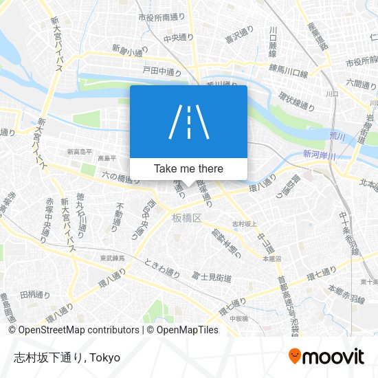 志村坂下通り map