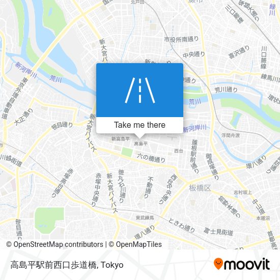 高島平駅前西口歩道橋 map