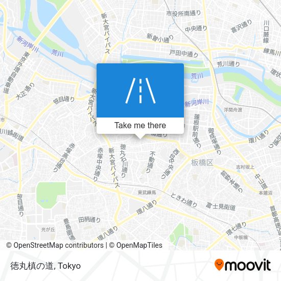 徳丸槙の道 map