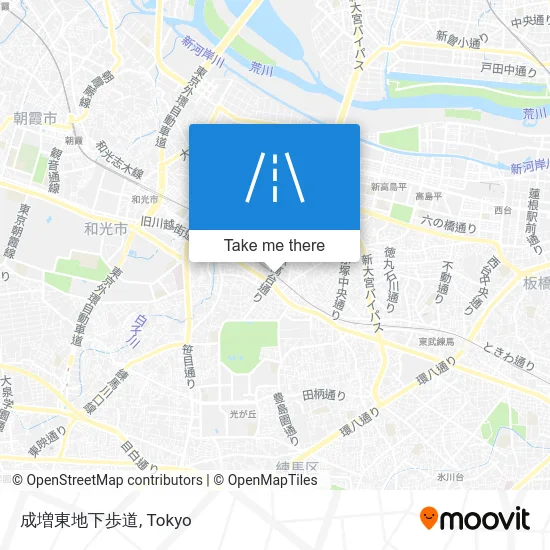 成増東地下歩道 map