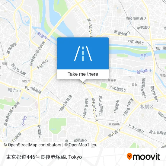 東京都道446号長後赤塚線 map