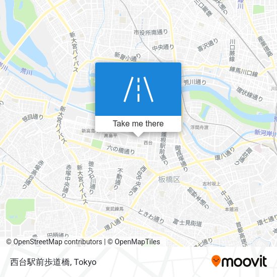 西台駅前歩道橋 map
