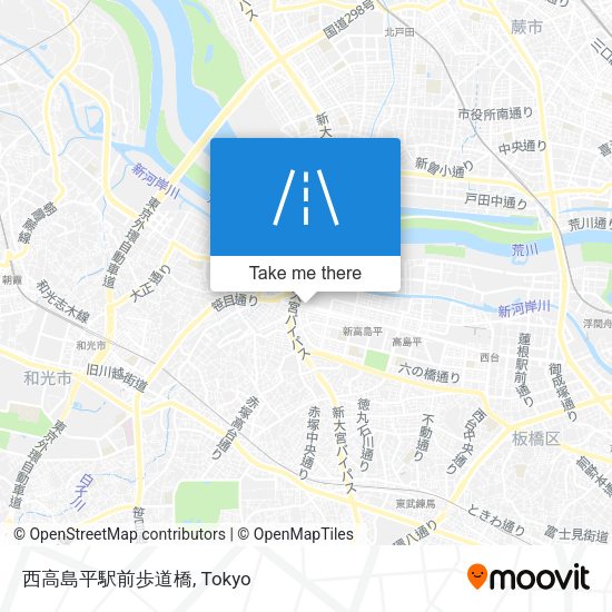 西高島平駅前歩道橋 map