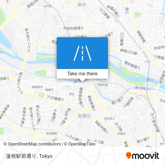 蓮根駅前通り map