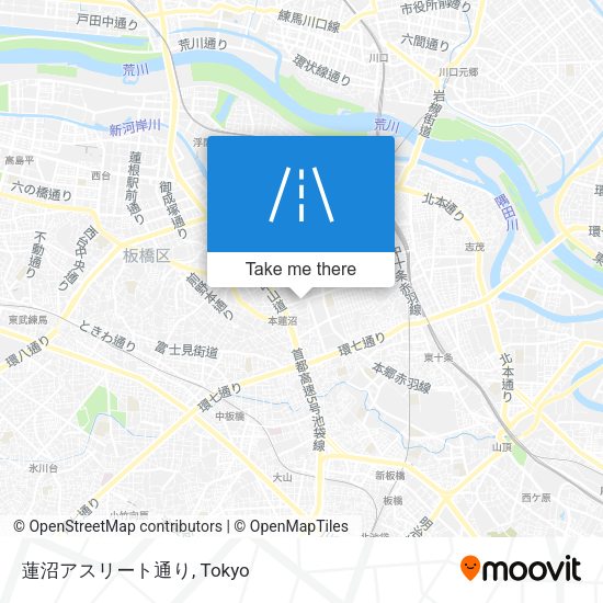 蓮沼アスリート通り map