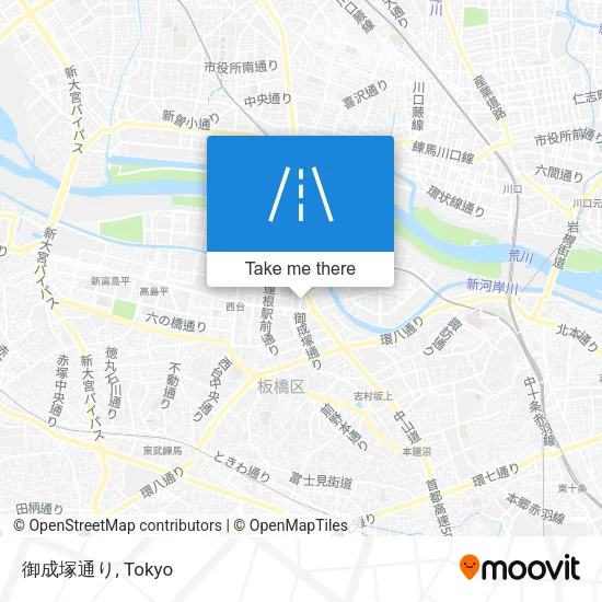 御成塚通り map