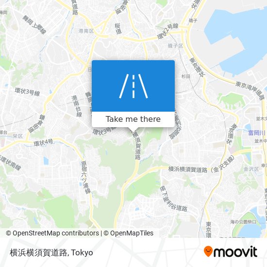 横浜横須賀道路 map