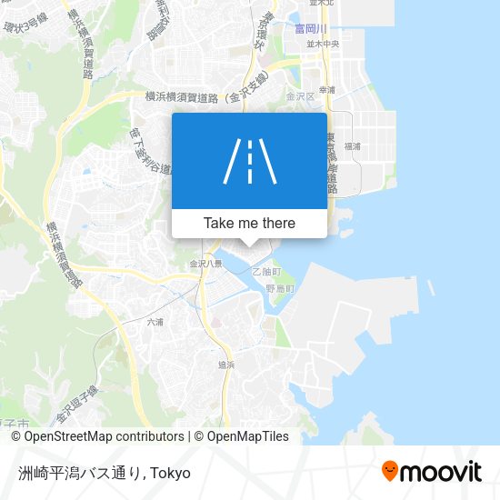 洲崎平潟バス通り map