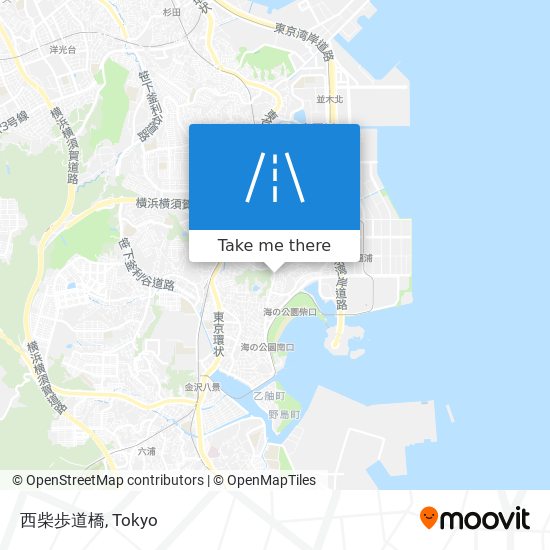 西柴歩道橋 map