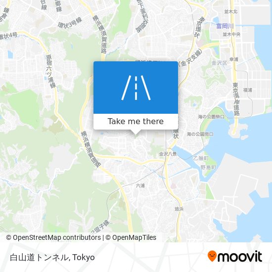 白山道トンネル map