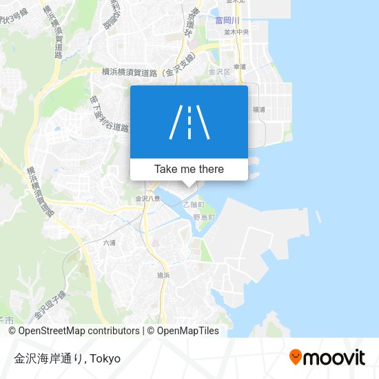 金沢海岸通り map