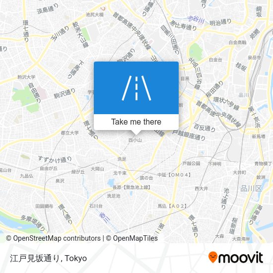 江戸見坂通り map