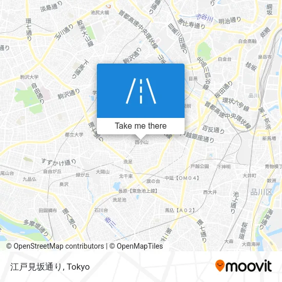 江戸見坂通り map