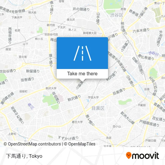 下馬通り map