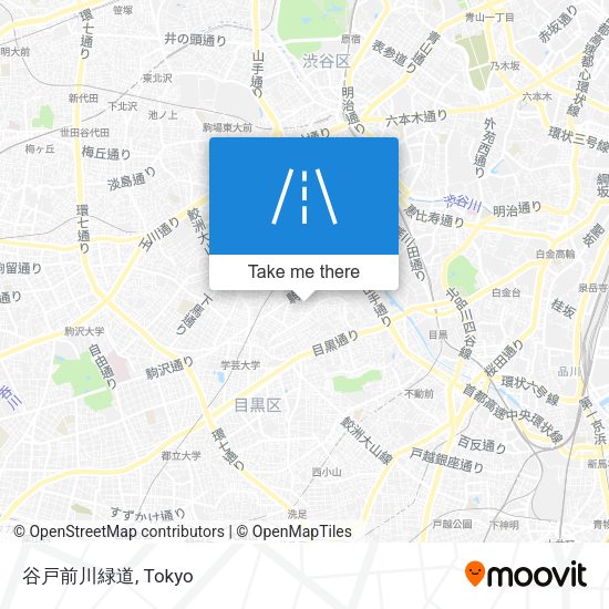 谷戸前川緑道 map