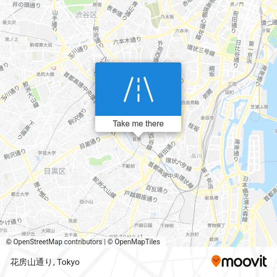 花房山通り map