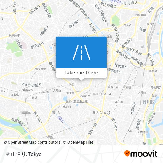 延山通り map