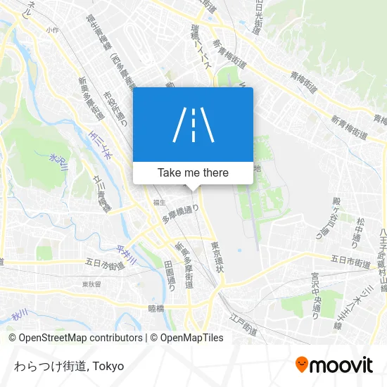 Waratsuke Highway map