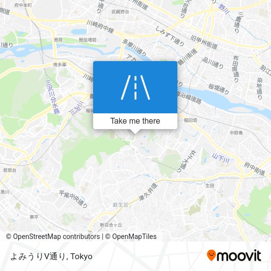 よみうりV通り map