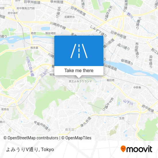 よみうりV通り map