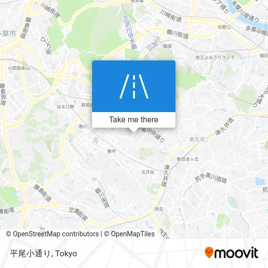Hirao Small Street map